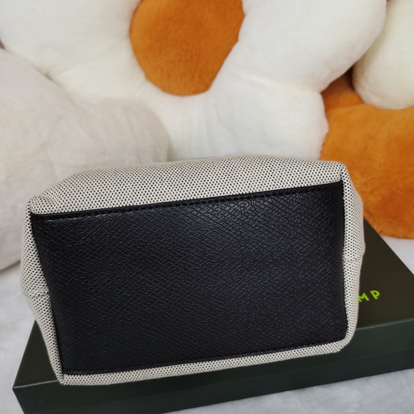 Longchamp Black and Cream Shoulder Bag - Picture 6 of 9
